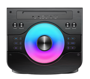 Boxă Portabilă Karaoke 700W cu 2 Difuzoare de 10 Inch, Bluetooth, Lumini LED RGB și 2 Microfoane Wireless – Sistem Audio Puternic pentru Petreceri