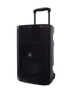 Boxă Portabilă Party 1200W cu Bluetooth, Trolley cu Roți și 2 Microfoane Wireless – Sistem Audio Karaoke Puternic pentru Petreceri și Evenimente