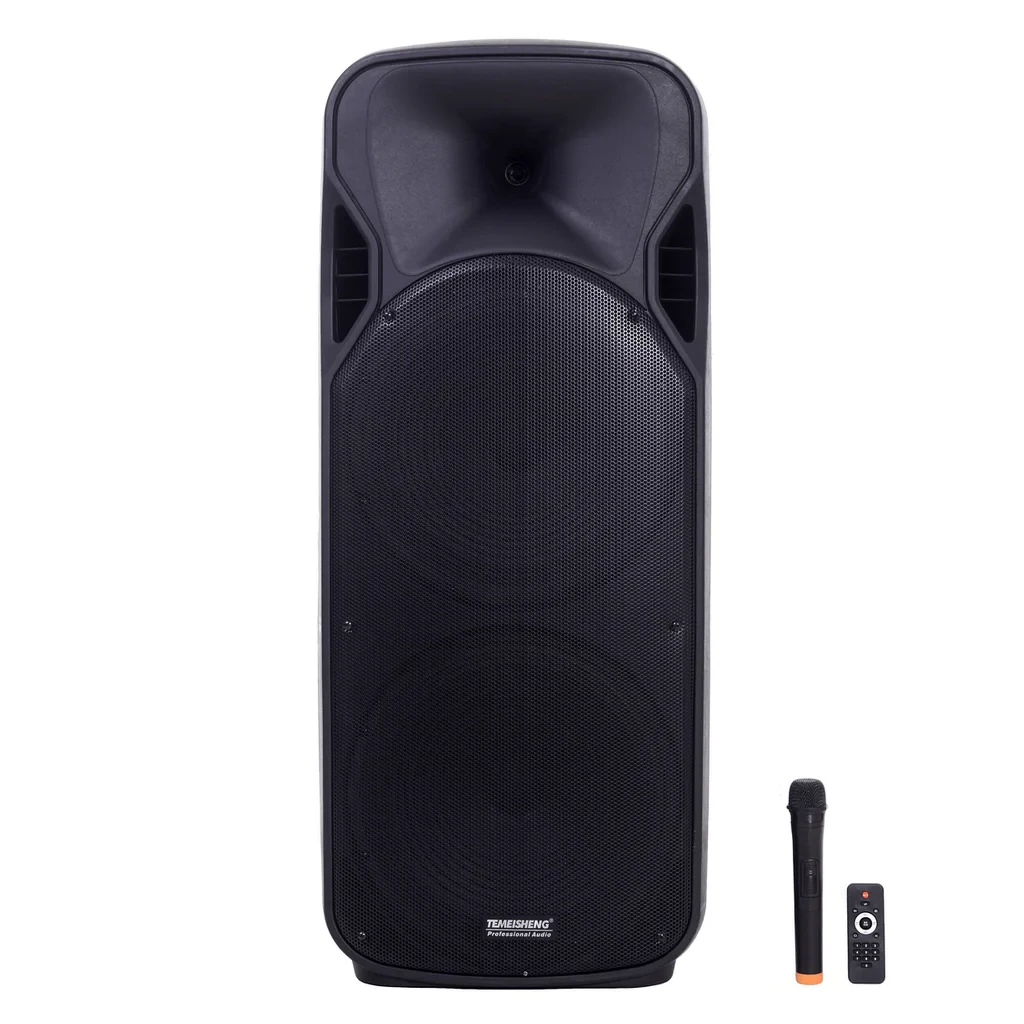 Boxă Portabilă Profesională 15 Inch cu Bluetooth și Microfon Wireless – Sistem Audio Karaoke cu Baterie Reîncărcabilă pentru Petreceri și Evenimente
