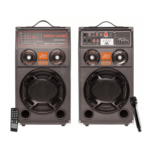 Set Boxe Active PRO 600W cu Bluetooth și Mixer Audio EQ 7 Benzi – Sistem Audio Profesional cu USB, SD și Telecomandă pentru Karaoke și Evenimente